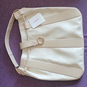 LANCEL BEIGE BUCKET BAD